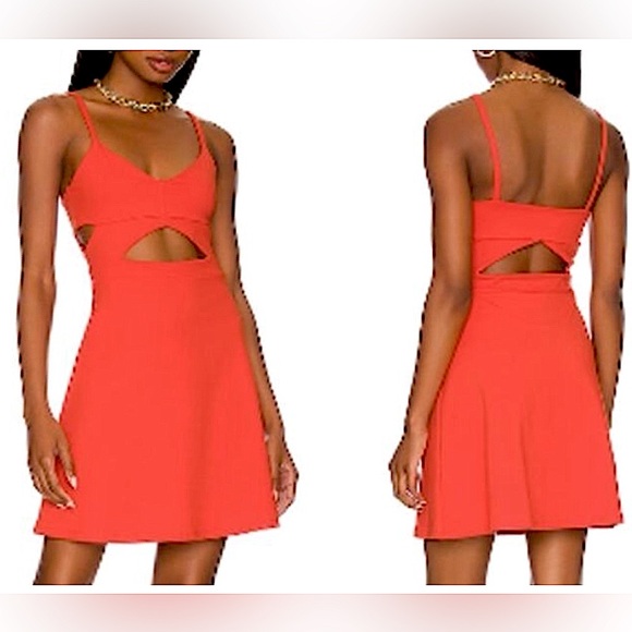 SUSANA MONACO X CUTOUT A-LINE DRESS SUNSET SIZE XS NWT - Picture 1 of 10